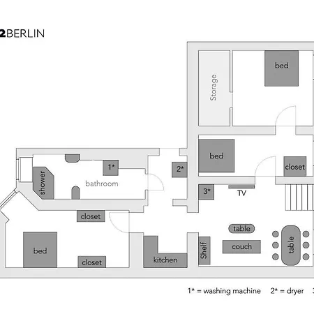 Apartment S38 - 22 Kreuzberg